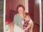 Sally Estelle (Dean) Taylor with my older brother, ca. 1970