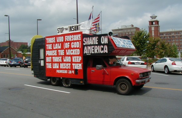 at Roy Moore Ten Commandments rally 2002