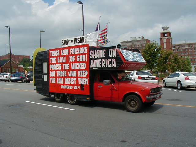 at Roy Moore Ten Commandments rally 2002