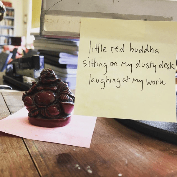 little red buddha foster dickson haiku